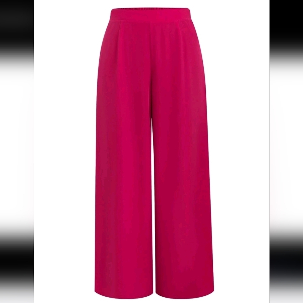 Wide Leg Dress Pant 2XL Elastic Back